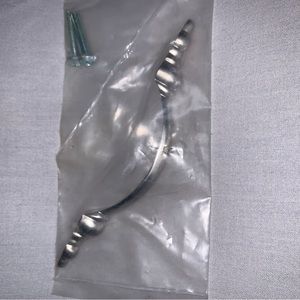 Silver Drawer Pull Decorative Accent Kitchen Bath Dresser Bedroom Brushed Nickel
